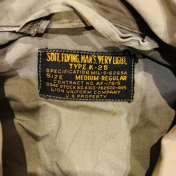 Vietnam Era 1966 K2B Flight suit Nasa Anes Research Center Size M Regular - Picture 7 of 12